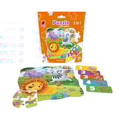 Puzzle 49 saszetka Zoo + mini gra RK1140-06