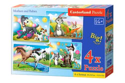 Puzzle 4w1 (8,12,15,20) maxi Mama i dzieci B-041053