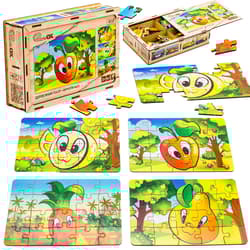 Galeria - zdjęcie nr. 2 - Puzzle 4w1 drewniane Owoce