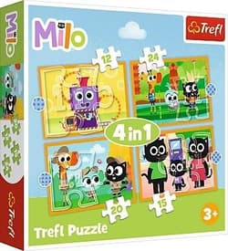 Puzzle 4w1 Poznaj Milo i jego przyjaciół  34654
