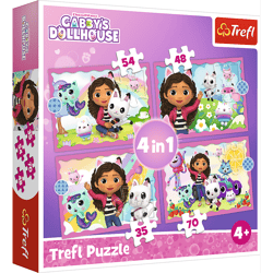 Puzzle 4w1 Przygody Gabi