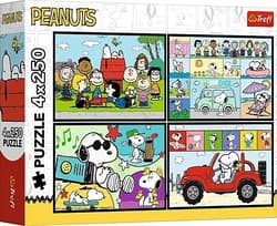 Puzzle 4w1 Snoopy Fistaszkowe przygody TREFL