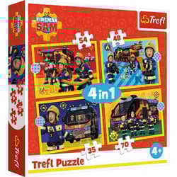 Puzzle 4w1 Strażak na sygnale 34348