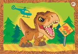 Galeria - zdjęcie nr. 2 - Puzzle 4w1 super color Jurassic world 21521