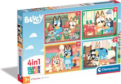 Puzzle 4w1 Super Kolor Bluey