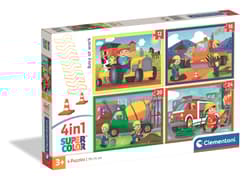 Puzzle 4w1 Super kolor Busy at work 21741