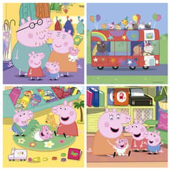 Galeria - zdjęcie nr. 2 - Puzzle 4w1 Świnka Peppa walizka 113788