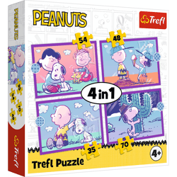 Puzzle 4w1 Ze Snoopym jest wesoło 34691