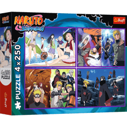 Puzzle 4x250 Przygody Naruto Uzumaki 13339