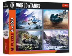 PUZZLE 4x250 Wielka bitwa czołgów 13347
