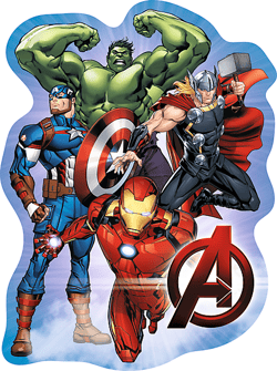 Galeria - zdjęcie nr. 2 - Puzzle 50 Drewniane Konturowe Przygody Avengers 20256