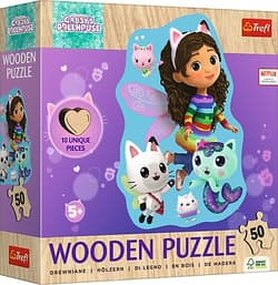 Puzzle 50 Drewniane Konturowe Wesoła Gabby 20260