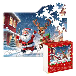 Galeria - zdjęcie nr. 3 - Puzzle 50 drewniane Święty Mikołaj z Reniferem
