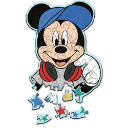 Galeria - zdjęcie nr. 2 - Puzzle 50 drewniane Wood Craft Junior W świecie Mickey 20199