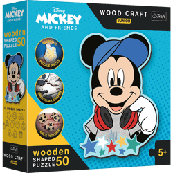 Puzzle 50 drewniane Wood Craft Junior W świecie Mickey 20199