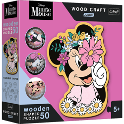 Puzzle 50 drewniane Wood Craft Junior W świecie Minnie 20200