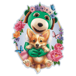 Galeria - zdjęcie nr. 2 - Puzzle 50 drewniane Wood Craft Junior Wesołe Trefliki 20206