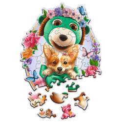 Galeria - zdjęcie nr. 3 - Puzzle 50 drewniane Wood Craft Junior Wesołe Trefliki 20206