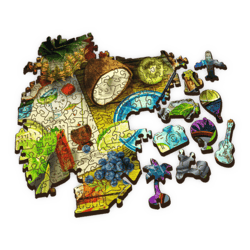 Galeria - zdjęcie nr. 3 - Puzzle 500+1 drewniane Kolorowe koktajle 20154