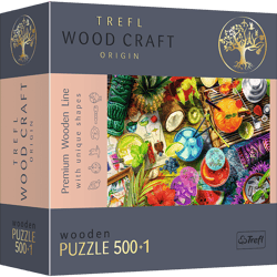 Puzzle 500+1 drewniane Kolorowe koktajle 20154