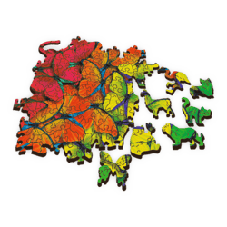 Galeria - zdjęcie nr. 4 - Puzzle 500+1 drewniane Tęczowe motyle 20159