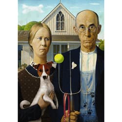 Galeria - zdjęcie nr. 2 - Puzzle 500 American Gothic Psia Edycja 37526