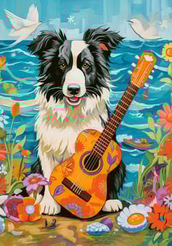 Galeria - zdjęcie nr. 2 - Puzzle 500 Collie Guitar and the Sea B-54008