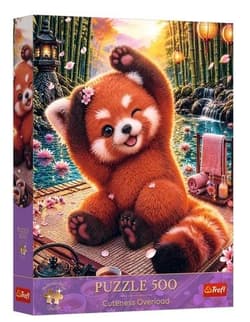 Puzzle 500 Czarująca czerwona panda TREFL
