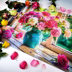 Galeria - zdjęcie nr. 2 - Puzzle 500 drewniane Kwitnące okno