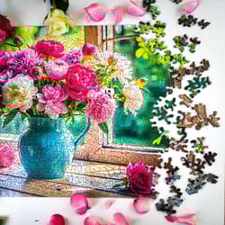 Galeria - zdjęcie nr. 3 - Puzzle 500 drewniane Kwitnące okno