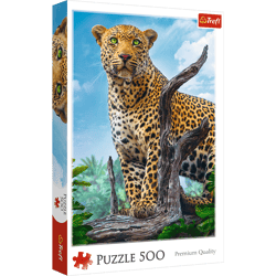 Puzzle 500 Dziki lampart 37332
