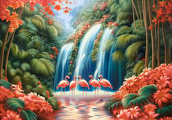 Galeria - zdjęcie nr. 2 - Puzzle 500 Flamingo Paradise CASTOR