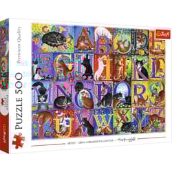 Puzzle 500 Koci alfabet 37527