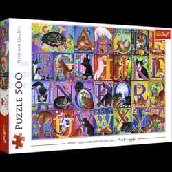 Puzzle 500 Koci alfabet 37527