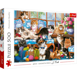 Puzzle 500 Kocia rodzina 37425