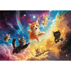 Galeria - zdjęcie nr. 2 - Puzzle 500 Kosmiczne kotki 37557