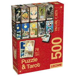 Puzzle 500 Koty + karty Tarota