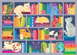 Galeria - zdjęcie nr. 2 - Puzzle 500 Koty wśród książek 113049