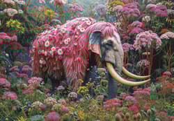 Galeria - zdjęcie nr. 2 - Puzzle 500 Kwiatowy Słoń 113447