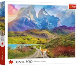 Puzzle 500 Lama w Patagonii TREFL