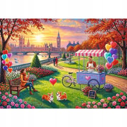 Galeria - zdjęcie nr. 2 - Puzzle 500 Love Story: Romantyczny Londyn TREFL