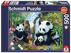 Puzzle 500 PQ Rodzina pand