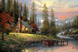 Galeria - zdjęcie nr. 2 - Puzzle 500 PQ T. Kinkade Spokojne schronienie 103418