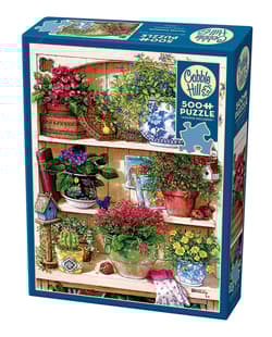 Puzzle 500 Regał z kwiatami 112263