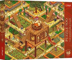 Puzzle 500 Śmieszne kurczaki TREFL