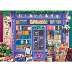 Galeria - zdjęcie nr. 2 - Puzzle 500 Trefl Premium Plus Tea Time Sklepik z książkami 37622