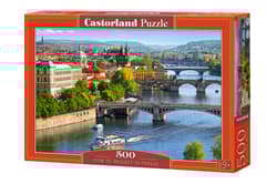 Puzzle 500 Widok na mosty Pragi  B-53087