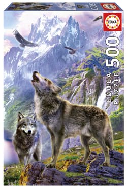 Puzzle 500 Wilki w górach 111628
