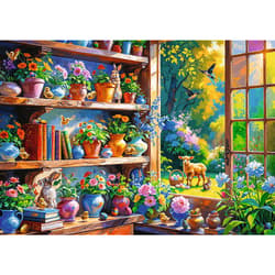 Galeria - zdjęcie nr. 2 - Puzzle 500 Wiosenny poranek w oranżerii 37558