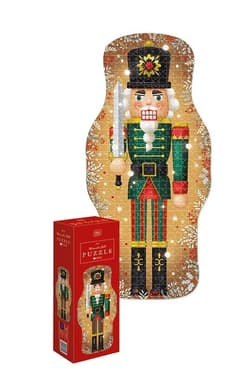Puzzle 502 Shape Christmas Nutcracker Gold